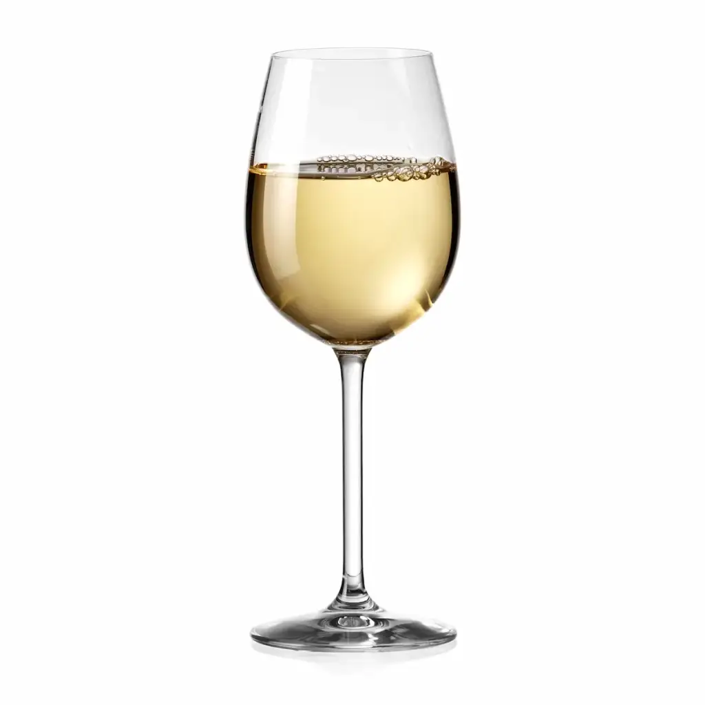 Glass of Pinot Grigio (yellow in color)