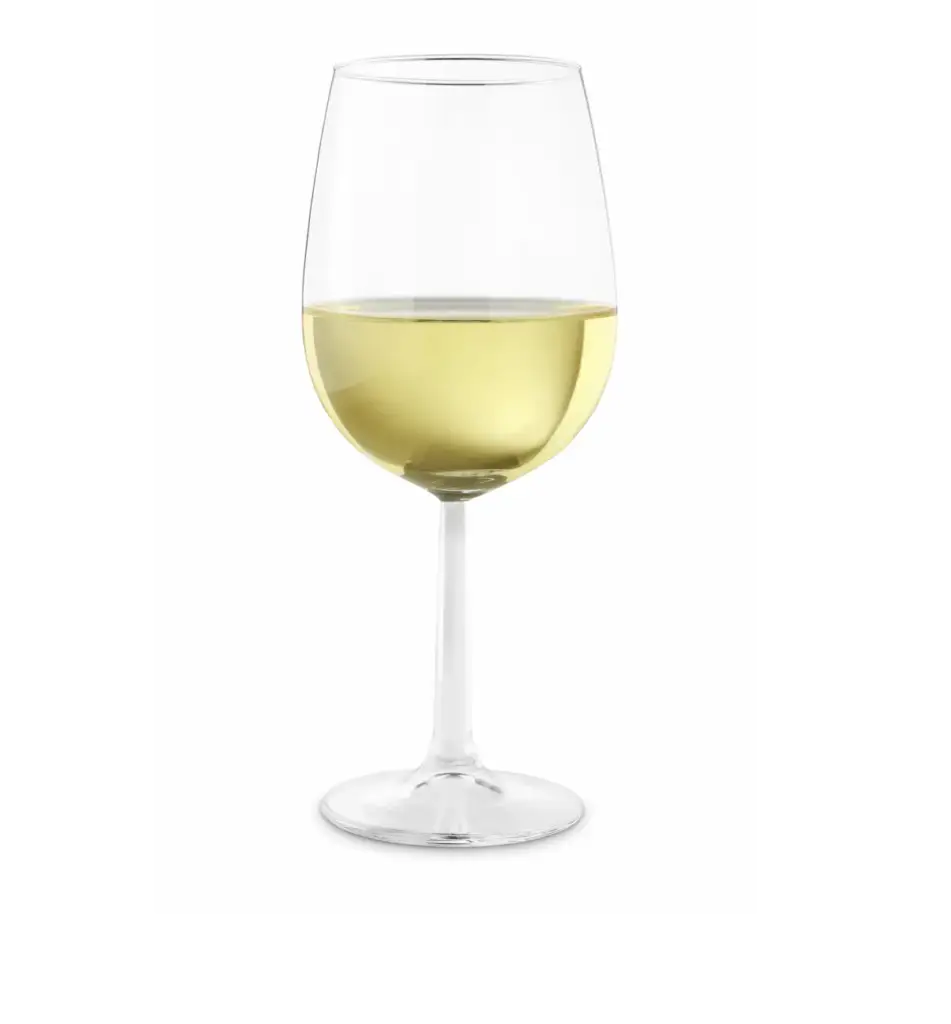 Glass of Riesling (yellow in color)