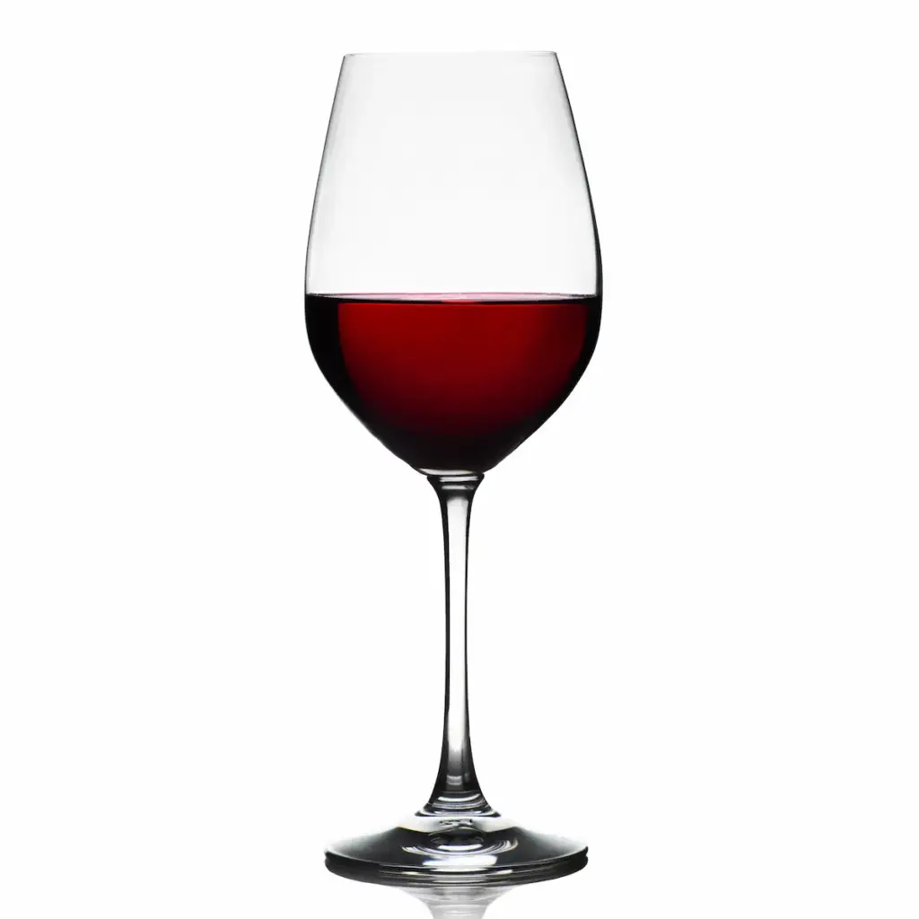 Glass of Zinfandel (red in color)